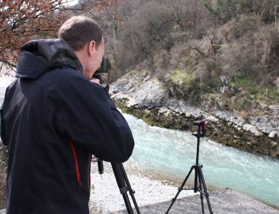 Prise d'images lors d'une campagne de jaugeage par appareil photo